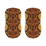 Yellow And Brown Snakeskin Print Bar Stool Covers