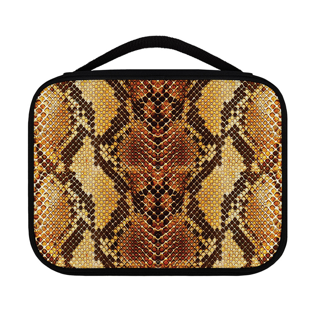 Yellow And Brown Snakeskin Print Classic Bible Case