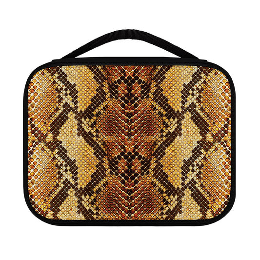 Yellow And Brown Snakeskin Print Classic Bible Case
