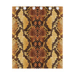 Yellow And Brown Snakeskin Print Curtain