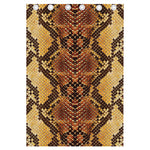 Yellow And Brown Snakeskin Print Curtain