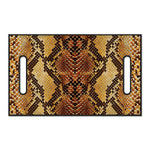 Yellow And Brown Snakeskin Print Golf Cart Seat Cover