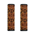 Yellow And Brown Snakeskin Print Handle Covers