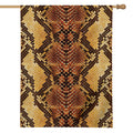 Yellow And Brown Snakeskin Print House Flag