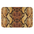 Yellow And Brown Snakeskin Print Indoor Door Mat