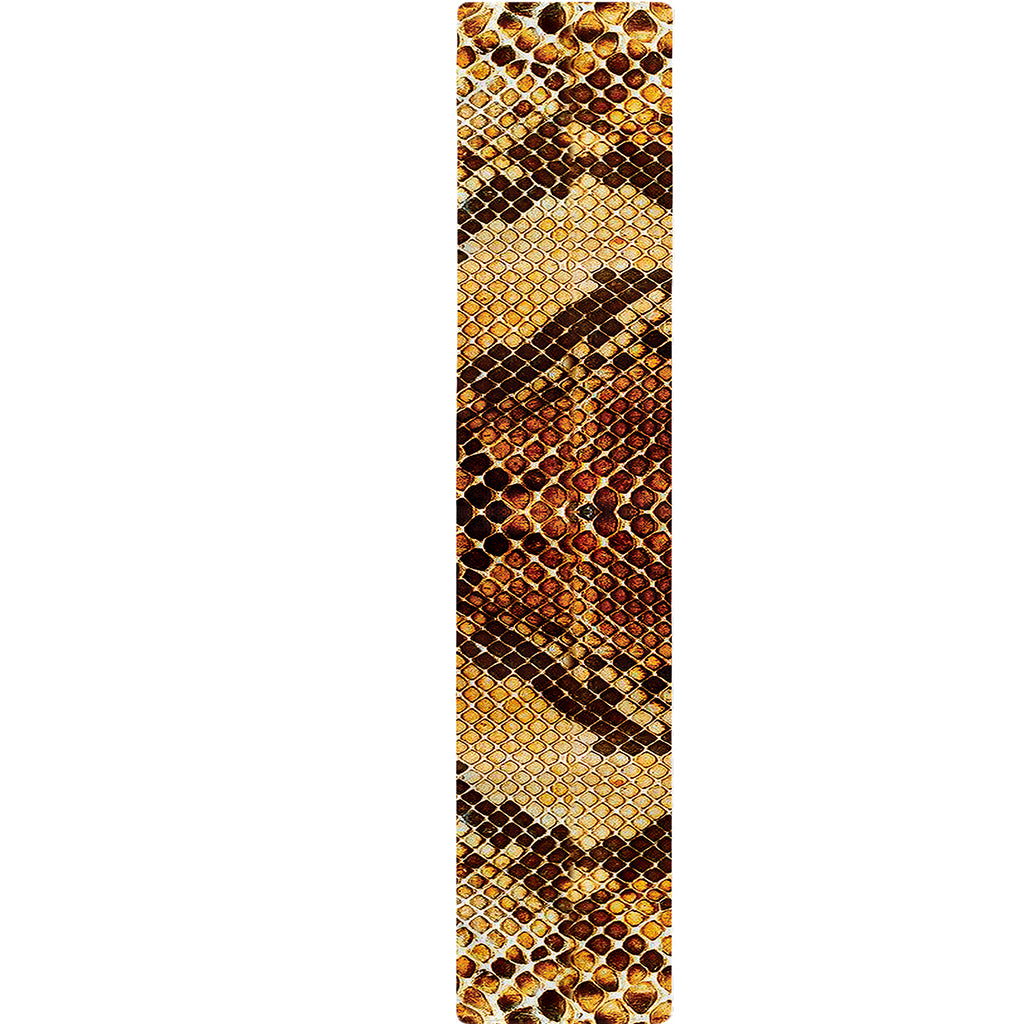 Yellow And Brown Snakeskin Print Table Runner