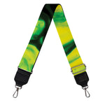 Yellow And Green Acid Melt Print Bag Strap