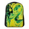 Yellow And Green Acid Melt Print Casual Backpack