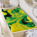 Yellow And Green Acid Melt Print Changing Pad Cover