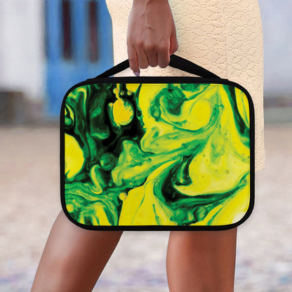 Yellow And Green Acid Melt Print Classic Bible Case