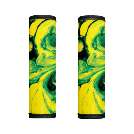 Yellow And Green Acid Melt Print Handle Covers