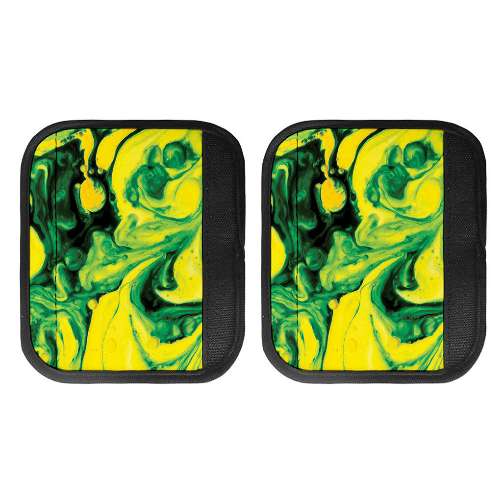 Yellow And Green Acid Melt Print Handle Covers