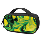 Yellow And Green Acid Melt Print Insulin Cooler Travel Case