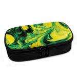 Yellow And Green Acid Melt Print Insulin Cooler Travel Case