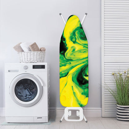 Yellow And Green Acid Melt Print Ironing Board Cover