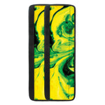 Yellow And Green Acid Melt Print Refrigerator Handle Covers