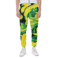 Yellow And Green Acid Melt Print Joggers