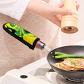 Yellow And Green Acid Melt Print Skillet Handle Cover