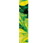 Yellow And Green Acid Melt Print Table Runner
