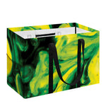 Yellow And Green Acid Melt Print Utility Tote Bag