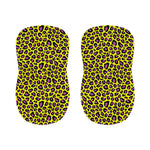 Yellow And Purple Leopard Pattern Print Bar Stool Covers
