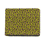 Yellow And Purple Leopard Pattern Print Bifold Wallet