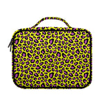 Yellow And Purple Leopard Pattern Print Briefcase Bible Bag