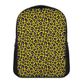 Yellow And Purple Leopard Pattern Print Casual Backpack