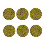 Yellow And Purple Leopard Pattern Print Coaster Set
