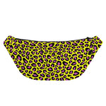 Yellow And Purple Leopard Pattern Print Fanny Pack