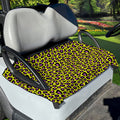 Yellow And Purple Leopard Pattern Print Golf Cart Seat Cover