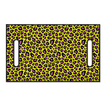 Yellow And Purple Leopard Pattern Print Golf Cart Seat Cover