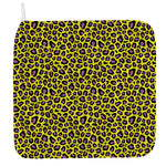 Yellow And Purple Leopard Pattern Print Hand Towel