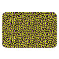Yellow And Purple Leopard Pattern Print Indoor Door Mat