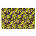 Yellow And Purple Leopard Pattern Print Polyester Doormat
