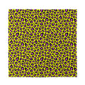 Yellow And Purple Leopard Pattern Print Silk Bandana