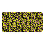 Yellow And Purple Leopard Pattern Print Towel