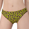 Yellow And Purple Leopard Pattern Print Women's Panties