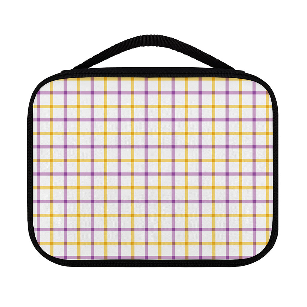 Yellow And Purple Tattersall Print Classic Bible Case
