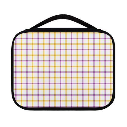 Yellow And Purple Tattersall Print Classic Bible Case