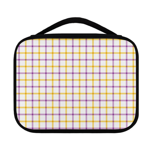 Yellow And Purple Tattersall Print Classic Bible Case