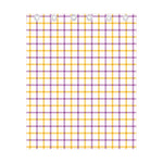 Yellow And Purple Tattersall Print Curtain