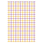 Yellow And Purple Tattersall Print Curtain