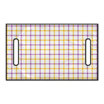 Yellow And Purple Tattersall Print Golf Cart Seat Cover