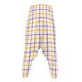 Yellow And Purple Tattersall Print Hammer Pants