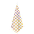 Yellow And Purple Tattersall Print Hand Towel