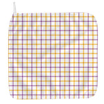 Yellow And Purple Tattersall Print Hand Towel