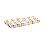 Yellow And Purple Tattersall Print Piano Keyboard Cover