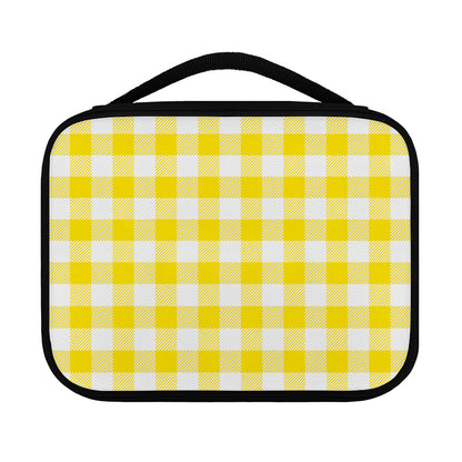 Yellow And White Buffalo Check Print Classic Bible Case