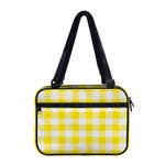 Yellow And White Buffalo Check Print Double Strap Bible Bag
